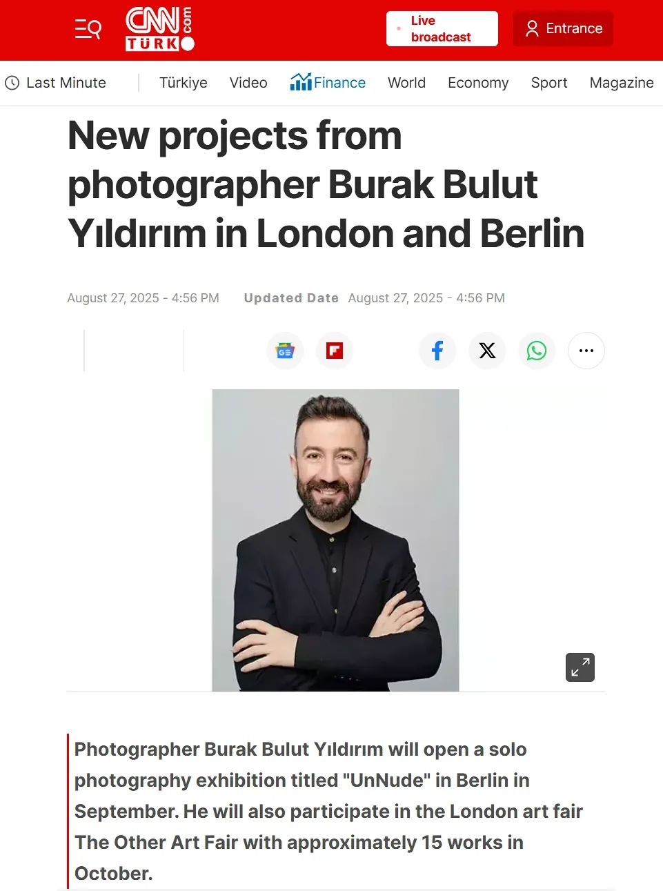 Figure from the UnNude fine-art series by Burak Bulut Yıldırım