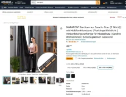 Stil sahibi bir oturma odasındaki model, yumuşak ışıkta koyu gri kadife karartma perdeler çekiyor - Avrupa'daki projeler için cilalı ürün fotoğrafçılığı