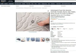 Elle preslenmiş dokulu bir köpük seccadenin yakın çekimi, Avrupa projeleri için cilalı stüdyo çekimi ürün fotoğrafçılığı.