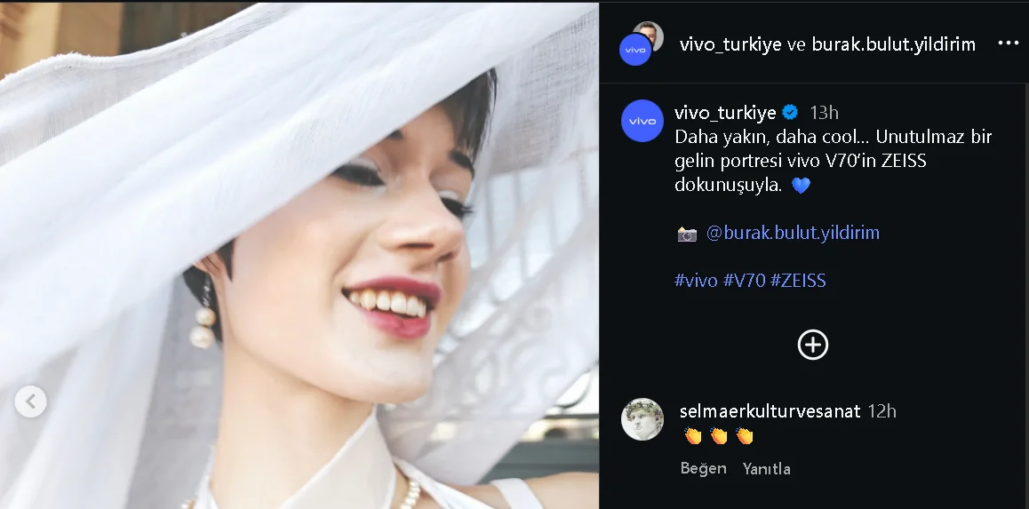 vivo Türkiye için vivo V70 ile çekilmiş moda fotoğrafları